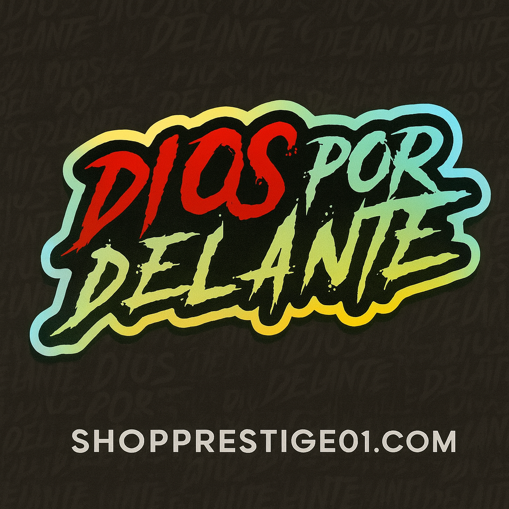 Dios Por Delante Decal 5.5 x 3 in